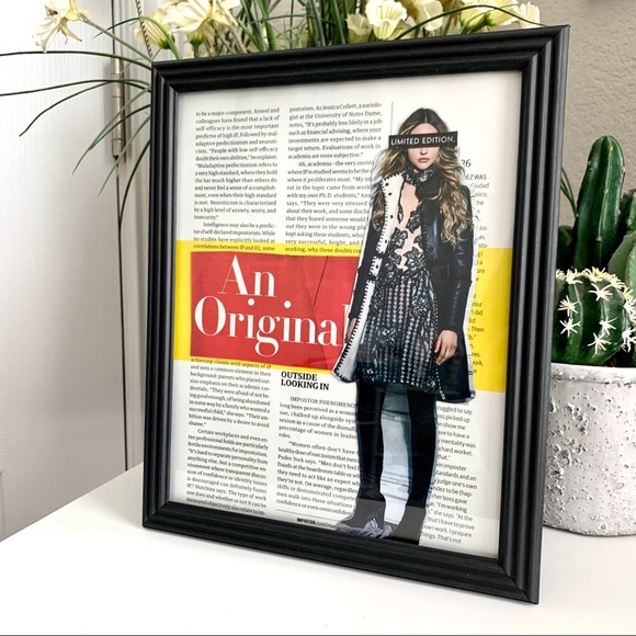 Handmade Other - An Original Statement Collage Editorial Fashion Wall Art Bold Modern Decor